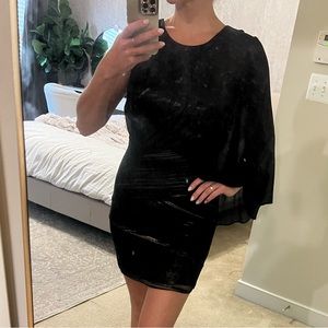 BCBG MAXAZRIA black and gold bodycon dress, size S